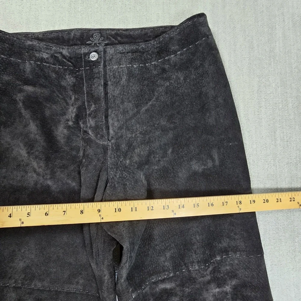 Provence D'amore Women's Black Suede Leather Capri Sz 8‎
